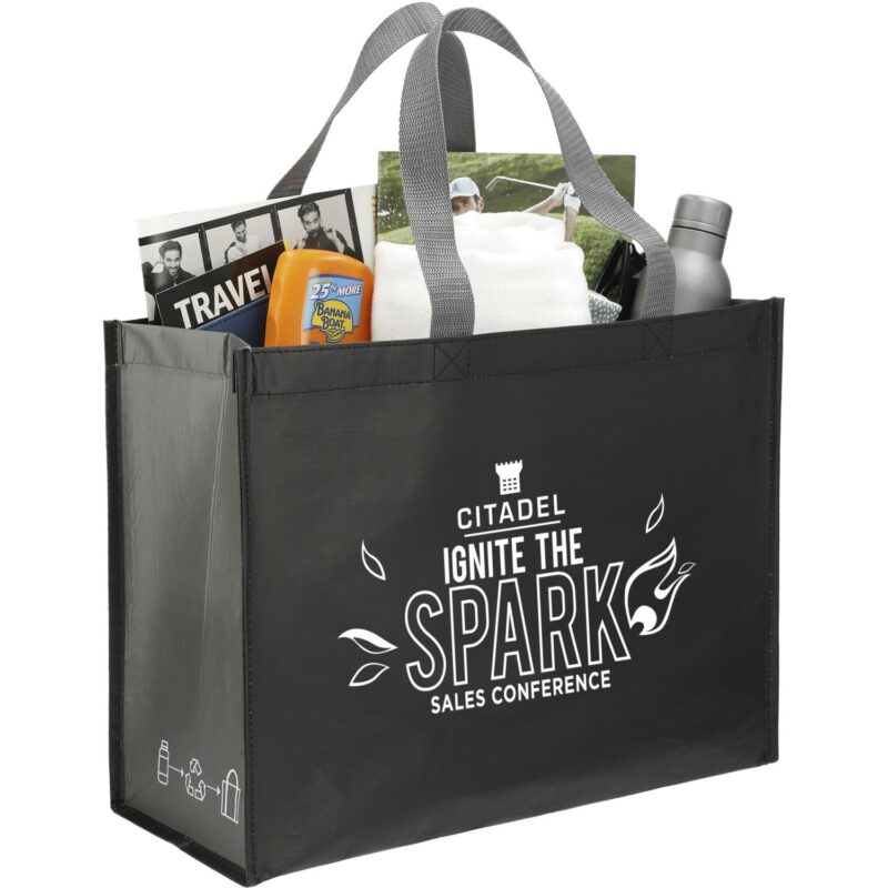 rPET Laminated Matte Shopper Tote - 2