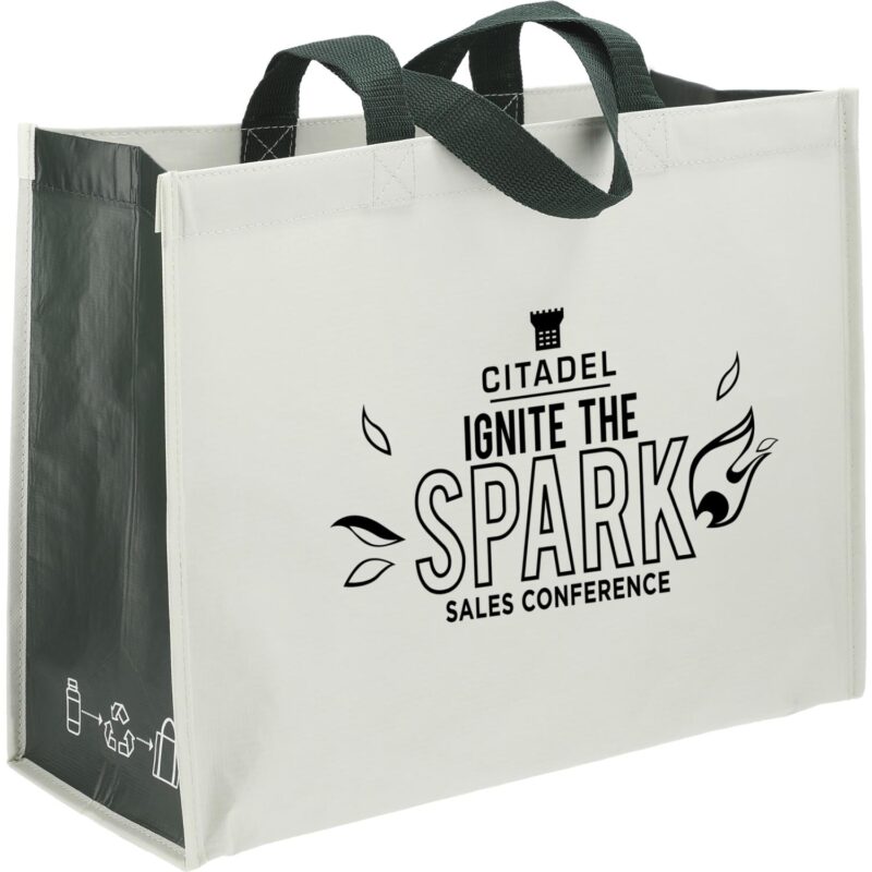 rPET Laminated Matte Shopper Tote - 6