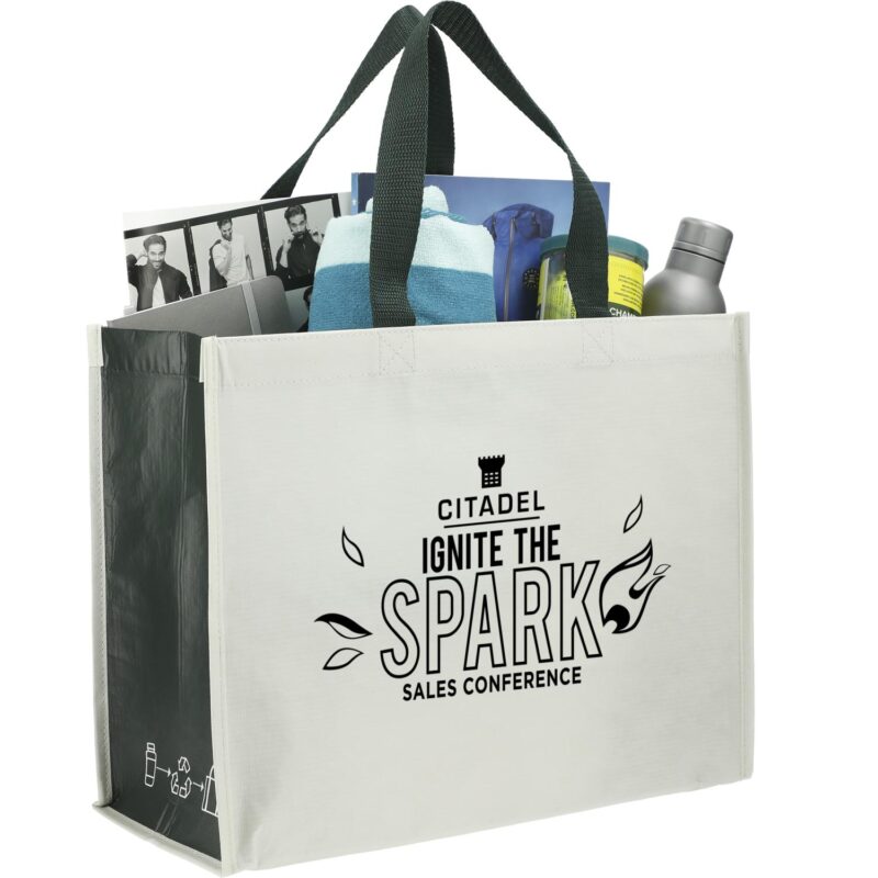 rPET Laminated Matte Shopper Tote - 7