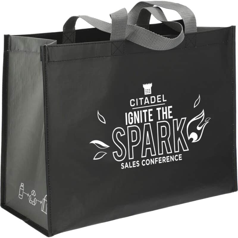 rPET Laminated Matte Shopper Tote