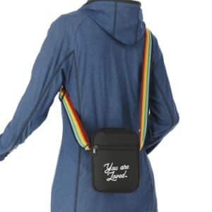 Rainbow rPET Crossbody Tote