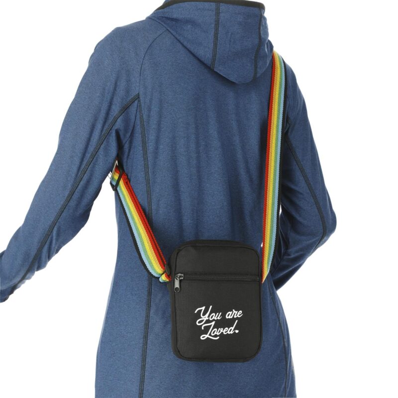 Rainbow rPET Crossbody Tote