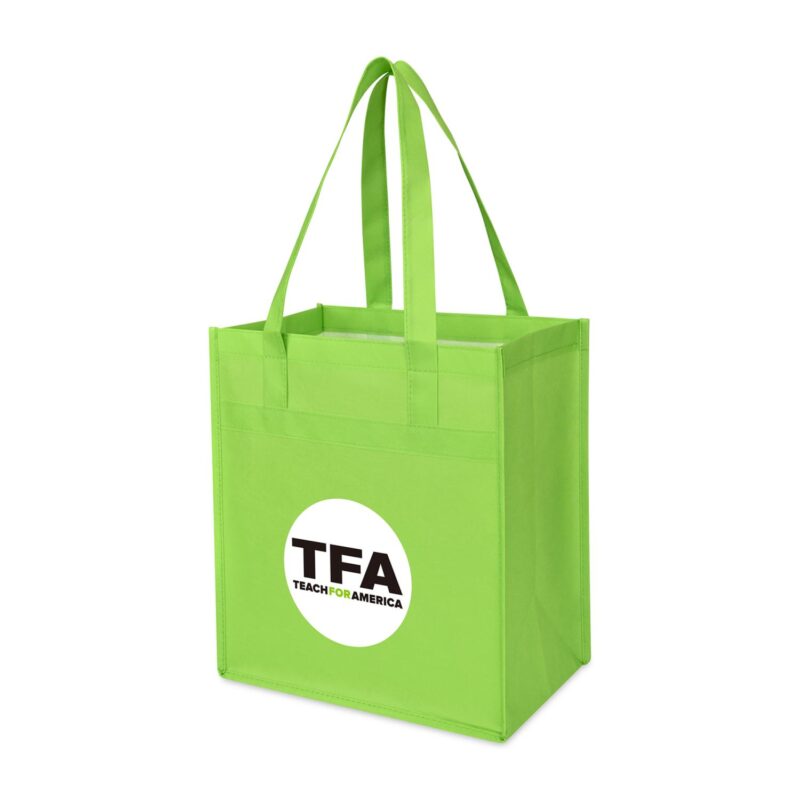 Arlo rPET Deluxe Shopper - Lime Green - 2