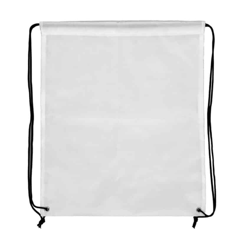 "LASSEN" 14" W x 17" H Full Color Import 210D RPET Drawstring Cinch Pack Backpack - 3