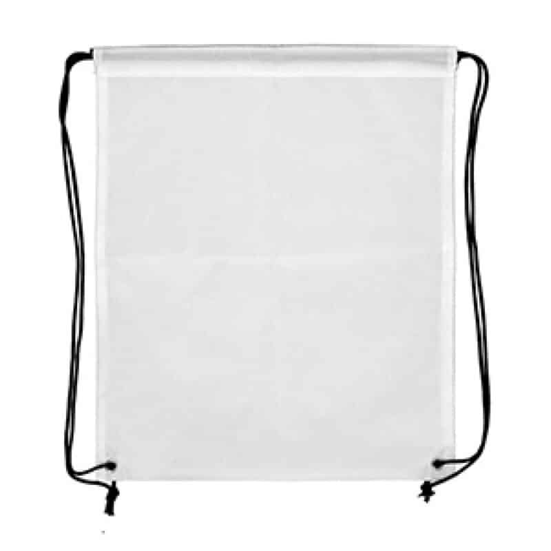 "MONVISO" 15" W x 18" H Full Color Import 210D RPET Drawstring Cinch Pack Backpack - 3