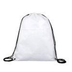 "SHASTA" 13" W x 16" H Full Color Import 210D RPET Drawstring Cinch Pack Backpack - 1