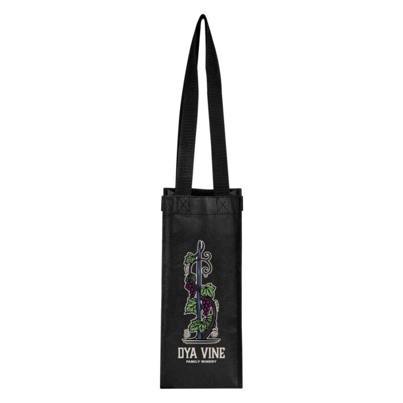 Venice Rpet Non-woven Laminated Wine Bag - 2