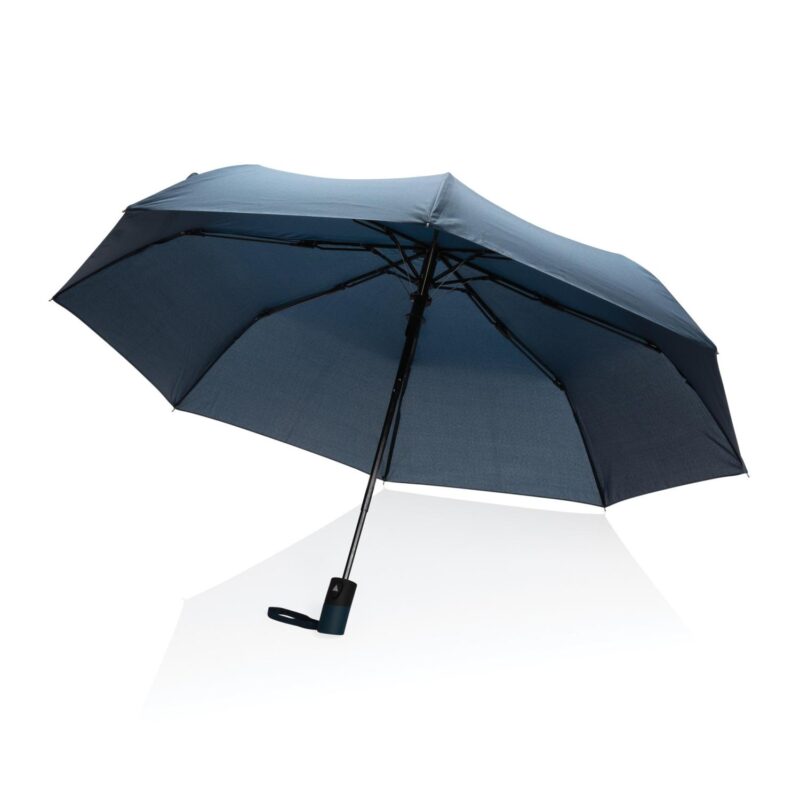 21" Impact AWARE™ RPET 190T Mini Auto Open Umbrella - Navy - 1