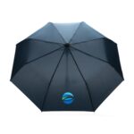 21" Impact AWARE™ RPET 190T Mini Auto Open Umbrella - Navy - 2