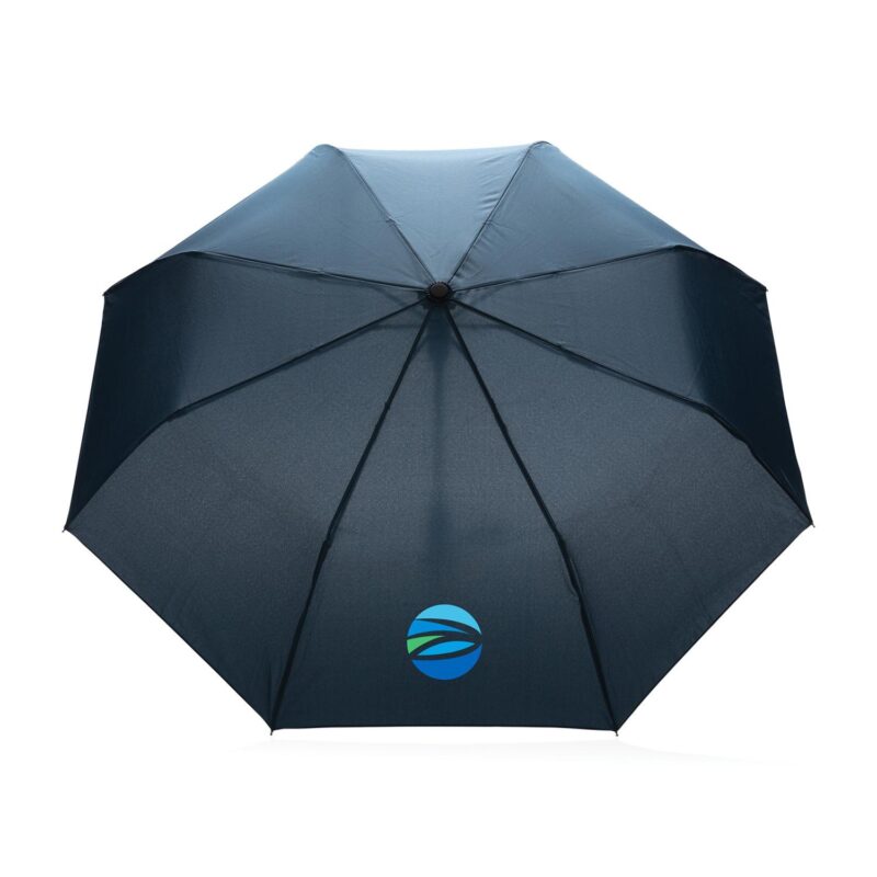 21" Impact AWARE™ RPET 190T Mini Auto Open Umbrella - Navy - 2