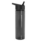 24 Oz. Slim Fit Upcycle Rpet Bottle w/Flip Straw Lid - 1