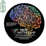 6-1/2" Washoe Circle Recycled RPET Full Color Import Air Ship Microfiber Cloth & Screen