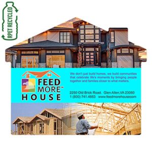 6"x 5" Washoe House Recycled RPET Full Color Import Air Ship Microfiber Cloth & Screen