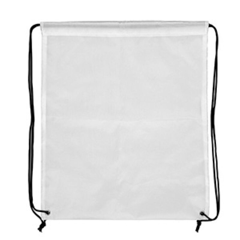 "LASSEN" 14" W x 17" H Recycled RPET Full Color Import 210D RPET Drawstring Cinch Pack Backpack - 2