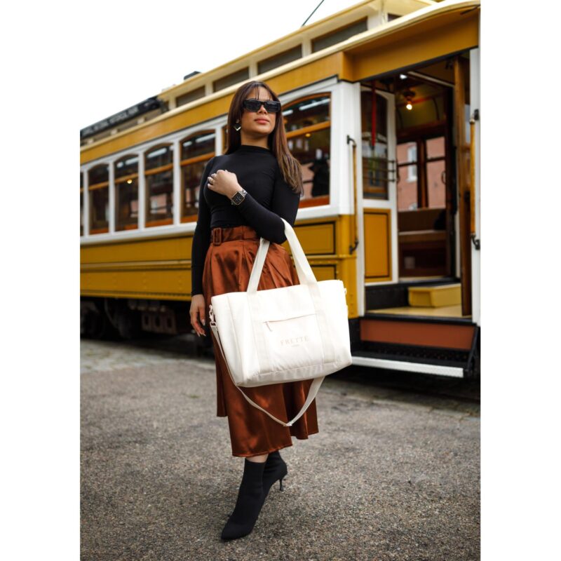 Skyler rPET Work to Weekend Laptop Tote - Birch - 4