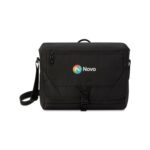 Peak Recycled rPET Laptop Messenger Bag - Black