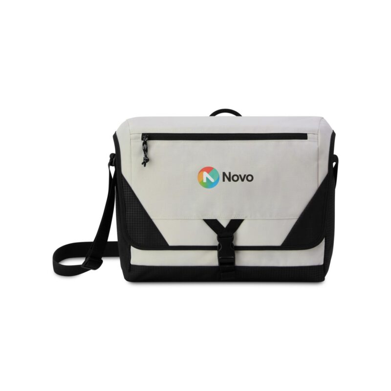 Peak Recycled rPET Laptop Messenger Bag - Quiet Grey