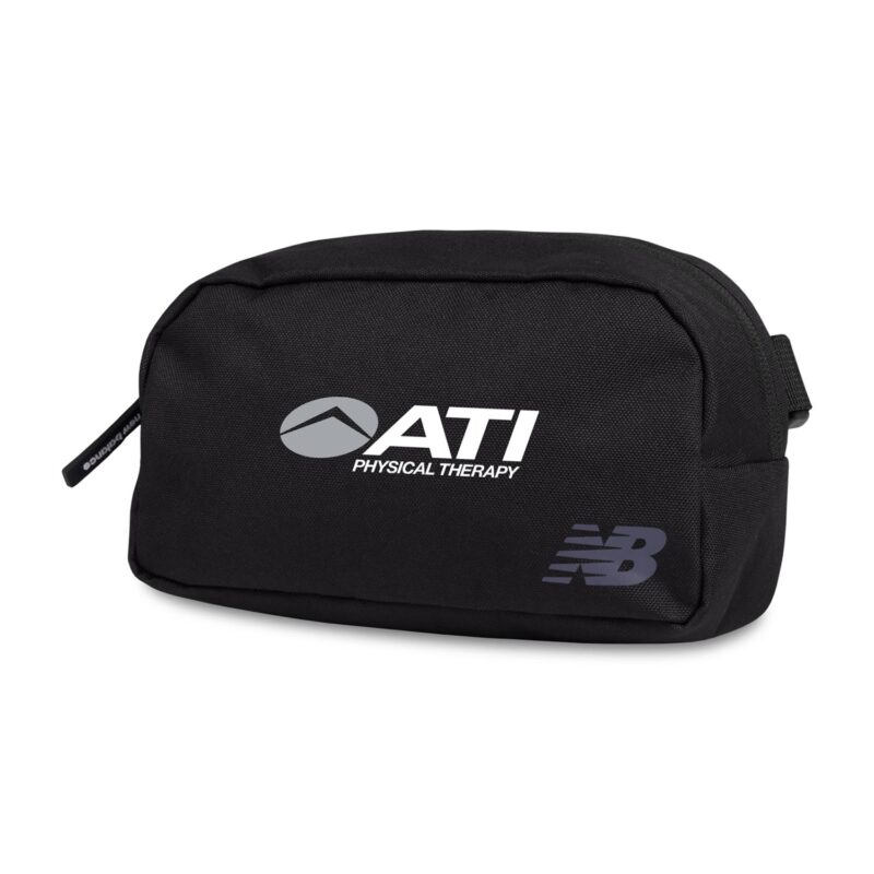 New Balance® Essentials Recycled rPET Small Waist Bag - Black - 2