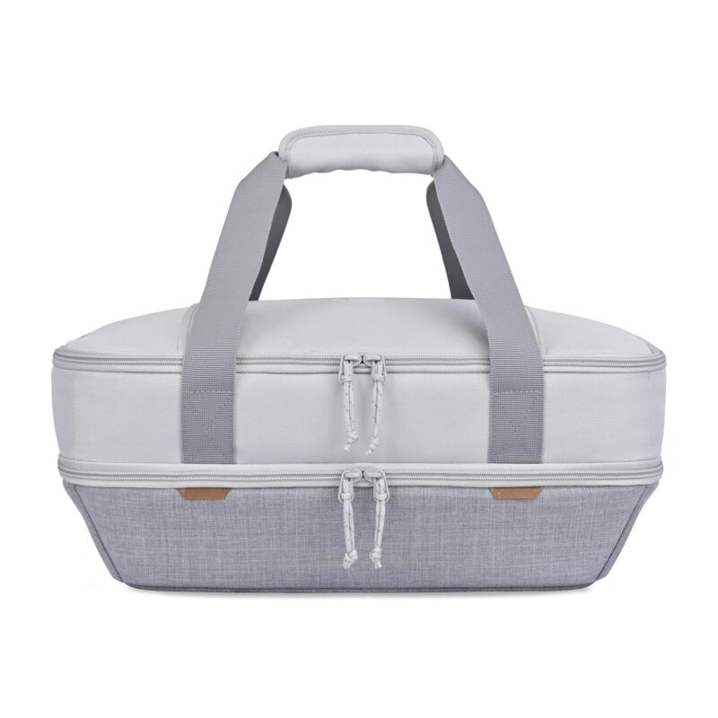Parkview Recycled rPET Insulated Dual Food Carrier - Greystone - 3