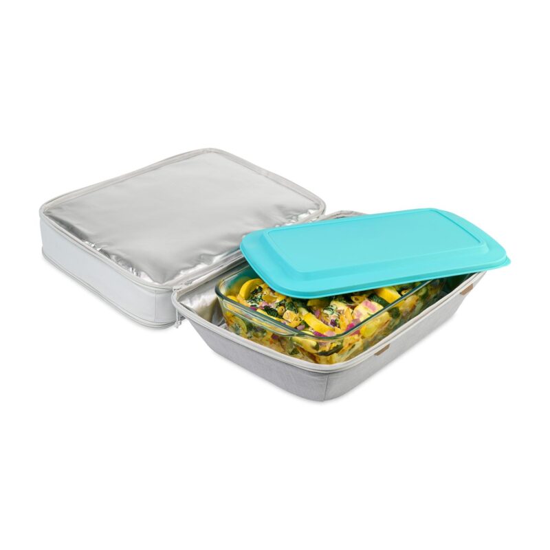 Parkview Recycled rPET Insulated Dual Food Carrier - Greystone - 6