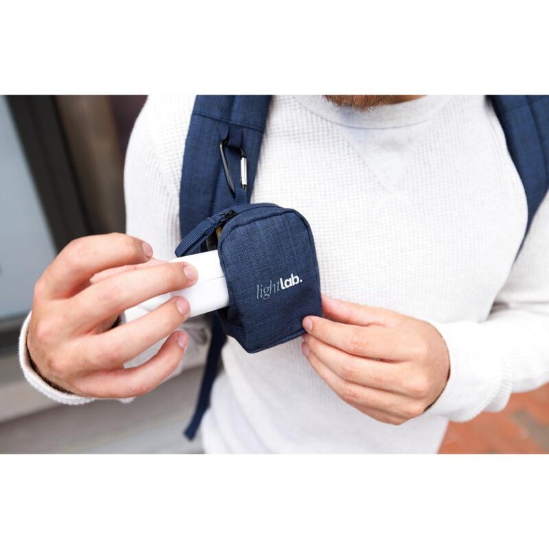 Fletcher Recycled rPET Mini Pouch Bag Charm - Navy Heather - 7