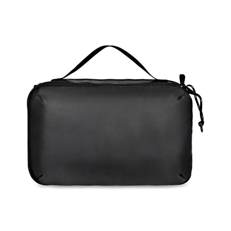 Parker Recycled rPET Dual Zippered Pouch - Black - 1
