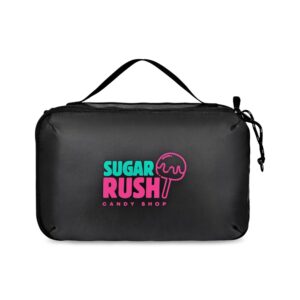Parker Recycled rPET Dual Zippered Pouch - Black