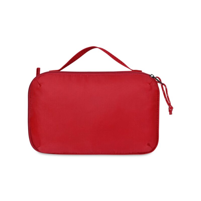 Parker Recycled rPET Dual Zippered Pouch - Red - 2