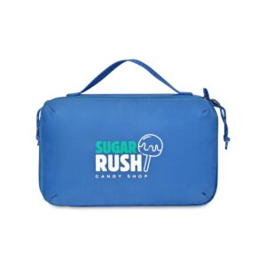 Parker Recycled rPET Dual Zippered Pouch - Royal Blue