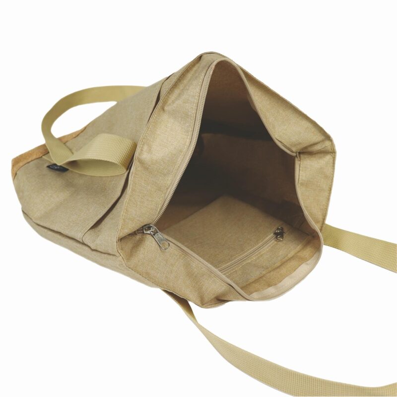 Sustainable Cork & RPET Tote With Zipper - 4