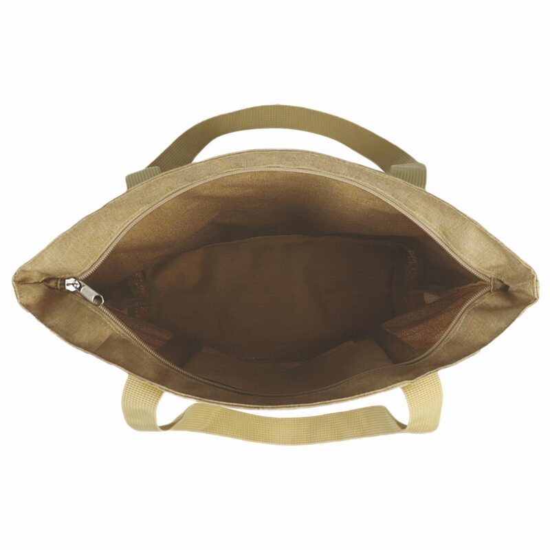 Sustainable Cork & RPET Tote With Zipper - 5